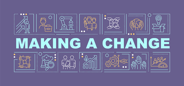 Making Change Images Making Change And Transformation Word Concepts Banner Stock ...