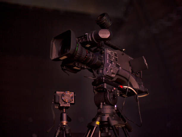 istock television camera. camera in a concert hall 1353821682