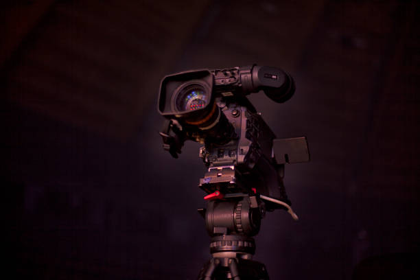 istock television camera. camera in a concert hall 1353821745