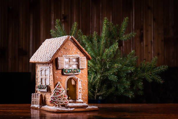 istock Homemade gingerbread house 1353823185