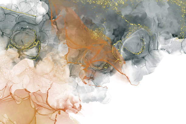 istock Alcohol Ink Art. Abstract painting. Alcohol Ink walpler. 1353824757