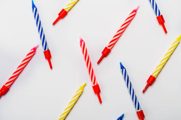 istock Festive Birthday Candles 1353825414