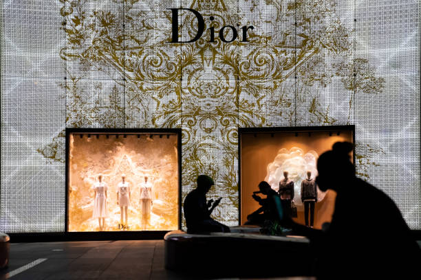 Doha, Qatar - February 18, 2025 : Dior store at the Hamad International Airport in Doha, Qatar.