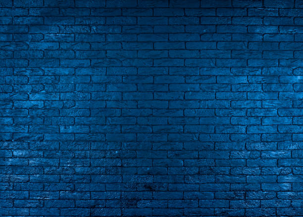 istock background and texture of dark blue brick wall, brick wall for design 1353835347