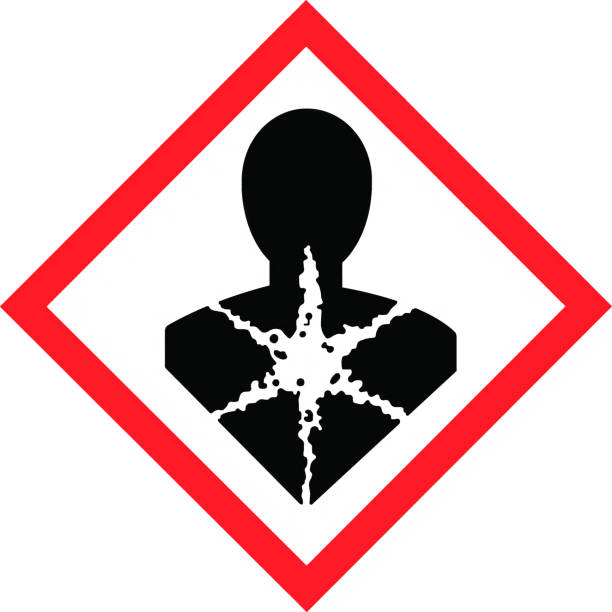 ernste gesundheitsgefährdung (symbol: gesundheitsgefährdung) - carcinogens stock-grafiken, -clipart, -cartoons und -symbole