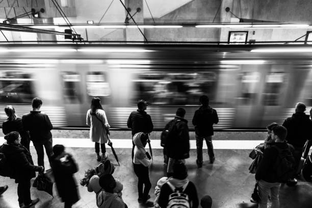 istock The young woman from the subway 1353836600