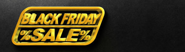istock Restrained elegance banner for sales on Black Friday. Rectangular banner. Sale poster of black friday. Design home page sliders for black friday sales on red background. 3d illustration 1353837862