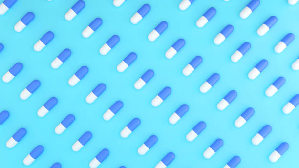 istock antibiotic on a light blue background,proper care and use of medicines 1353838013
