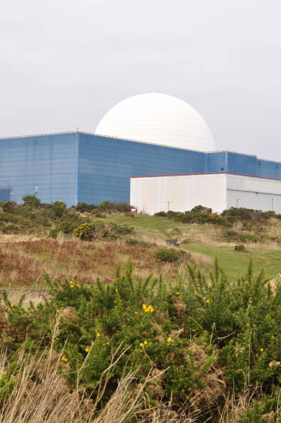 cupola di gorsey - sizewell b nuclear power station foto e immagini stock