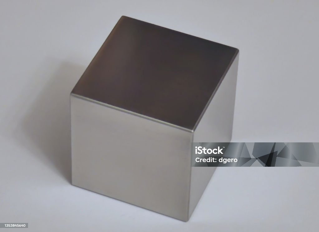 Pure Tungsten A tunsten cube - the cult object of the NFTs community! Tungsten - Metal Stock Photo