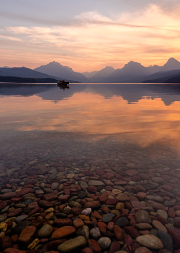 Sunset at Green Lake During Summer, Whistler Blackcomb, British Columbia, Canada