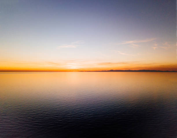 istock sunset on the sea. evening sky over the water. 1353853103