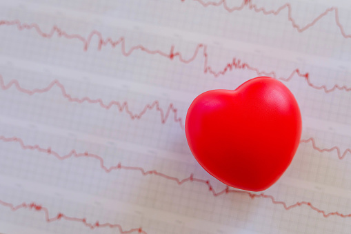 heart on the electrocardiogram ECG