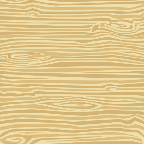 Wood Grain, Light, Horizontal and Vertical Seamless Pattern vector art illustration