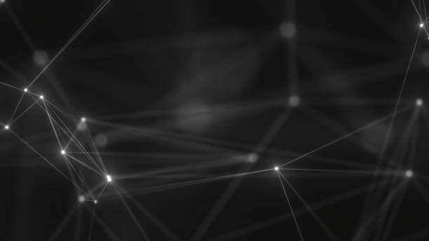 istock Abstract technology background from lines and dots. Plexus space geometrical backdrop 1353885469