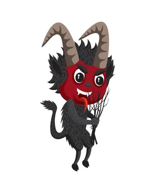 Vector illustration of Krampus