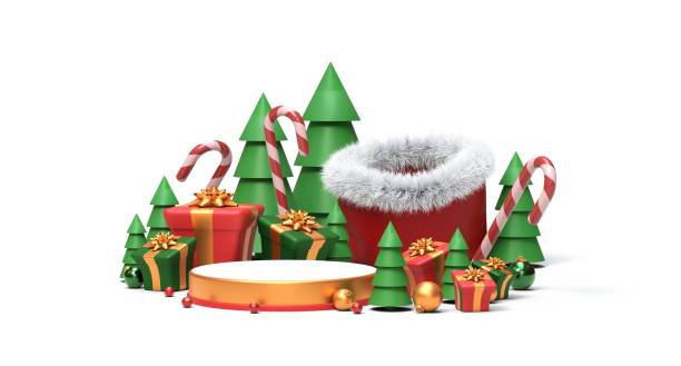 istock christmas ornaments on white background 1353890179