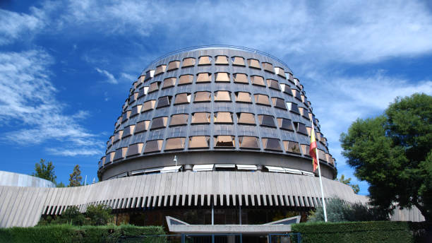 Madrid, Spain - November 17, 2021: Exterior of the Constitutional Court of Spain. stock photo