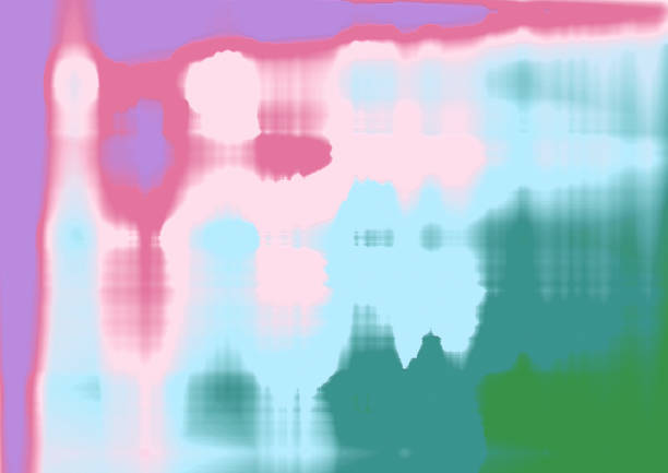 istock Abstract colorful paint brush grunge texture background 1353891187