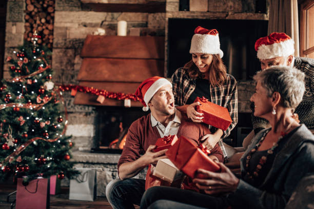 istock happiness two generation family on the sofa for christmas 1353892293