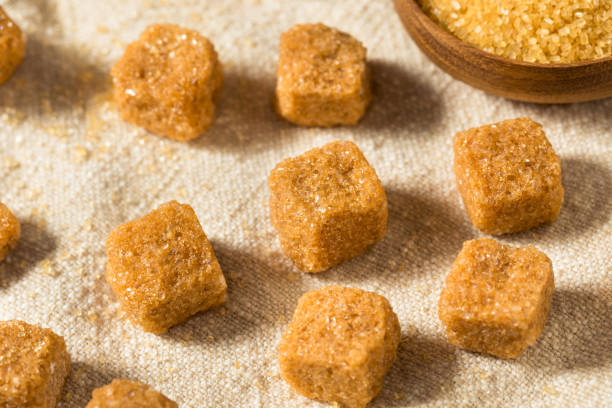 istock Healthy Raw Brown Sugar Cubes 1353896678