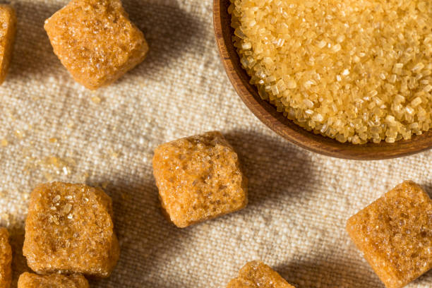 istock Healthy Raw Brown Sugar Cubes 1353896686