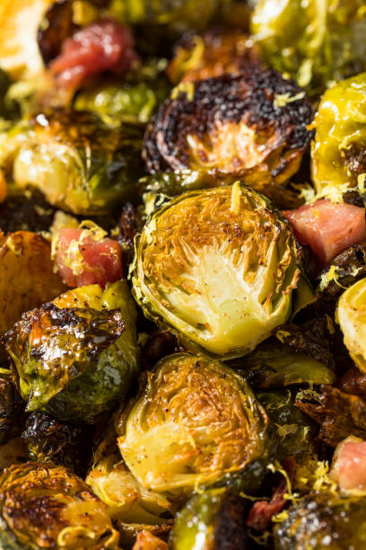 istock Healthy Organic Baked Brussel Sprouts 1353897438
