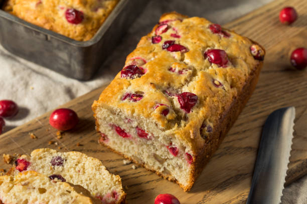 istock Homemade Thanksgiving Cranberry Bread Loaf 1353897474