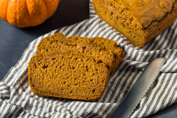 Homemade Autumn Pumpkin Bread in a Pan