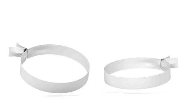 istock Blank cloth wristband mockup 1353900555
