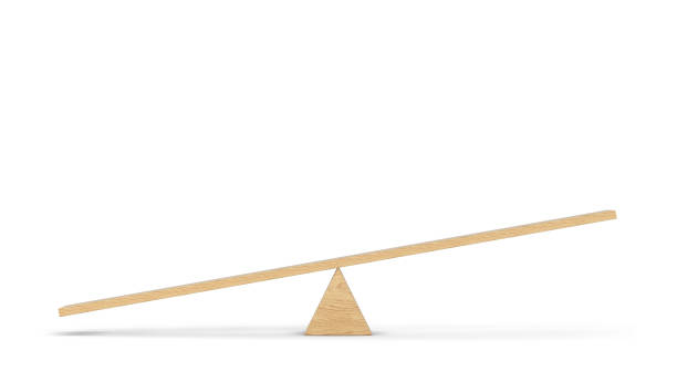 istock Simple seesaw, balance concept 1353900604