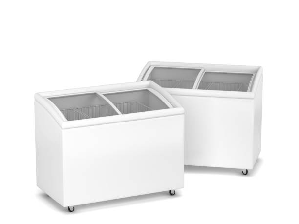istock White blank freezer with glass display for ice cream and other products 1353900610