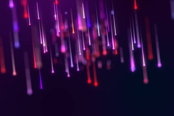Colorful abstract meteor shower backgrounds