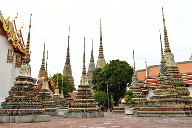 istock Phra Chedi Rai, Small chedis at Wat Pho in Bangkok, Thailand. 1353917496