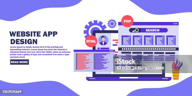 Website App Design Development Technology Software Code Programming Ui ...