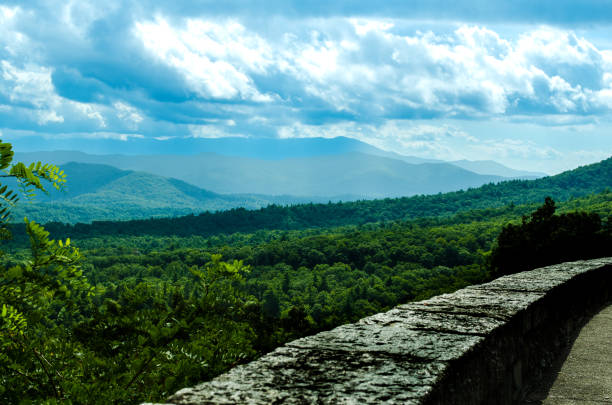 Stop at this scenic overlook and enjoy the beauty of the Blue Ridge Mountains as you drive along the scenic Blue Ridge Parkway