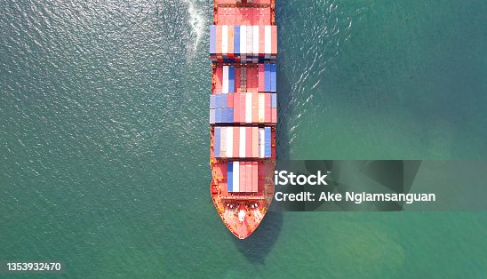istock international cargo ship Container transport business international trade import export commerce logistics international trade concept and international transport using seafaring 1353932470