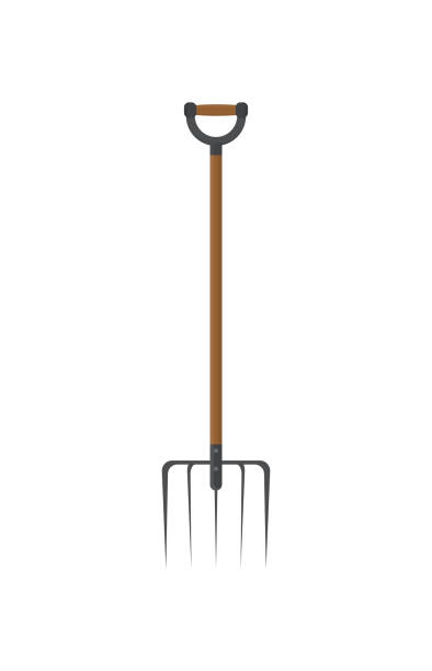 istock Garden pitchfork icon, cartoon style. Illustration of Garden tools. Sketch style. 1353936091