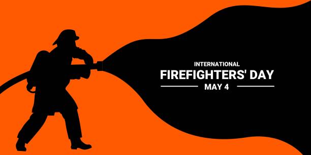 stockillustraties, clipart, cartoons en iconen met firefighter - brandweer