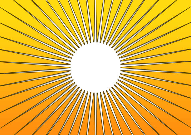 Illustration of abstract sun rays