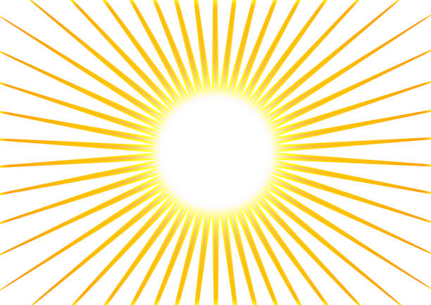 Illustration of abstract sun rays