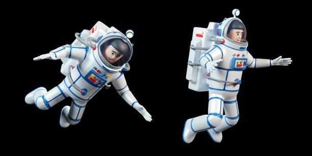 istock Astronaut in spacesuit. Cartoon 3d spaceman 1353954807