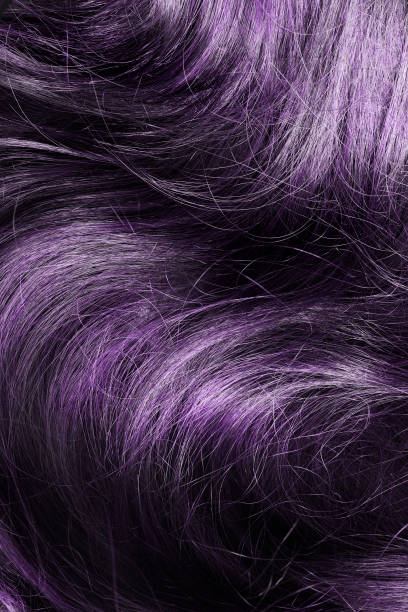 istock Purple hair closeup 1353955850