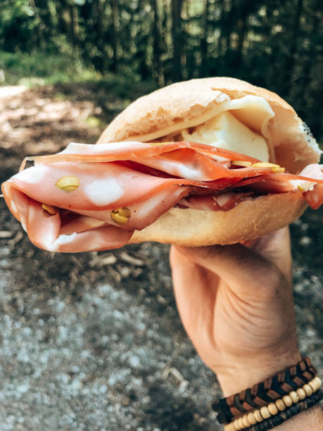 istock eating an italian sandwich with mortadella 1353958534