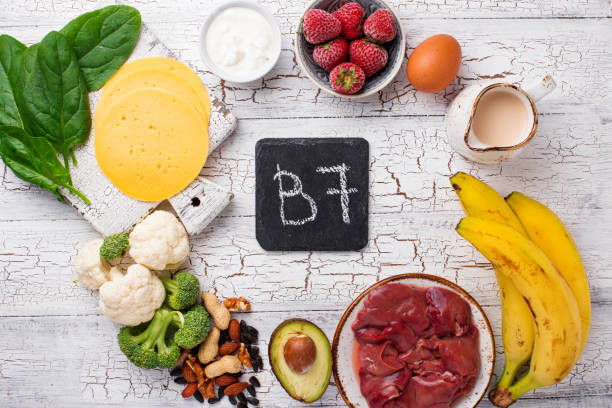 istock Natural sources of vitamin B7 biotin 1353962861