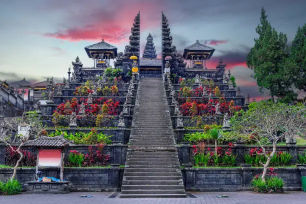 Pura Besakih temple in Bali, Indonesia