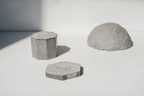 istock Cosmetic background for product presentation. Concrete podiums. 1353981163