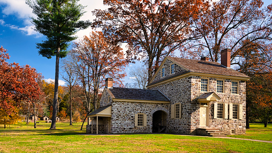 Washington's Headquarters, also known as the Isaac Potts House, is the structure used by General George Washington and his household during the 1777-1778 encampment of the Continental Army at Valley Forge.