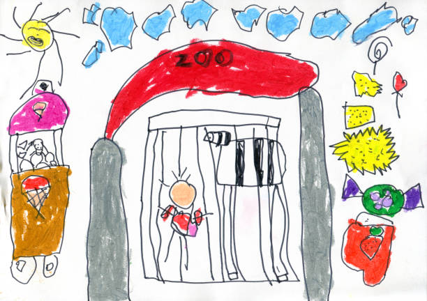 Child's Drawing - Zoo