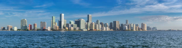 istock Miami City skyline, Panoramic view, Miami, Florida 1353991491
